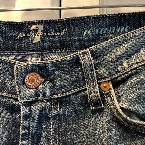 7 For All Mankind "Roxannne" Ripped Jeans - Picture 6 of 6
